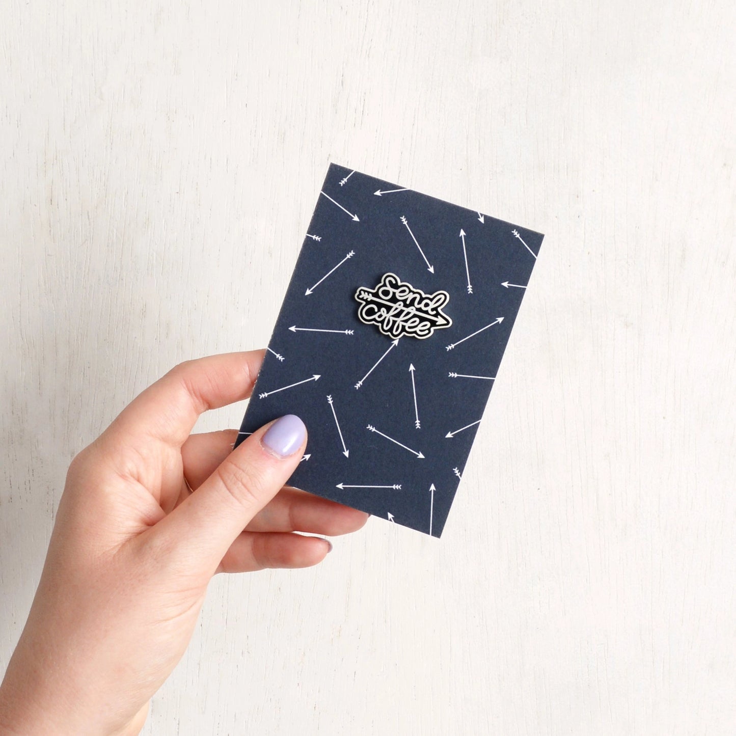 Send Coffee - Pin Badge