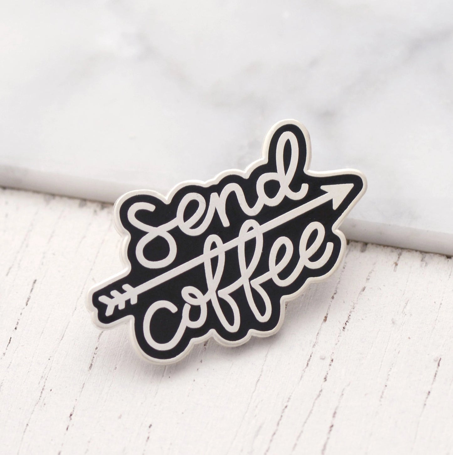 Send Coffee - Pin Badge