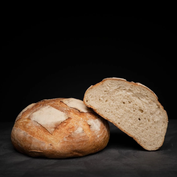 White Crusty Large Round - Sliced